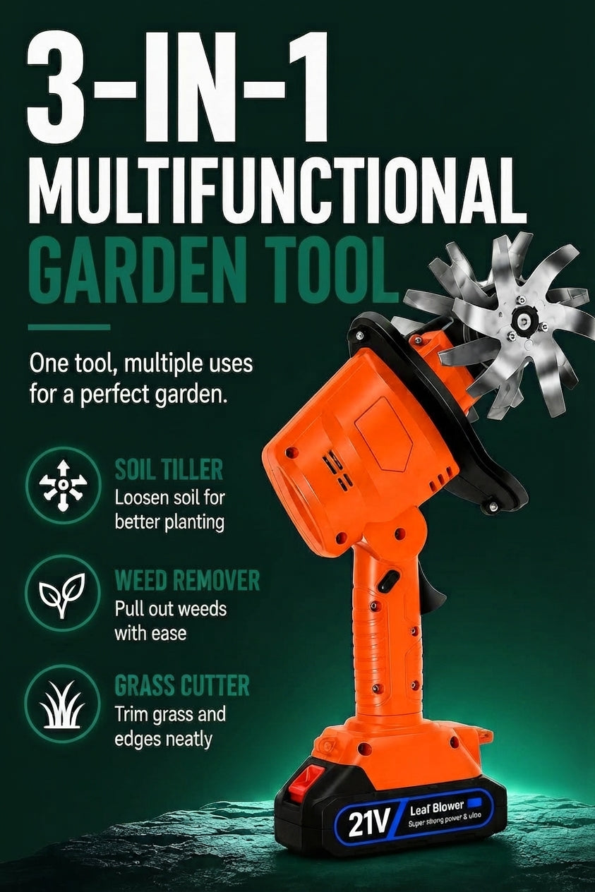 Vendacta Handheld Electric Garden Tiller and Wender