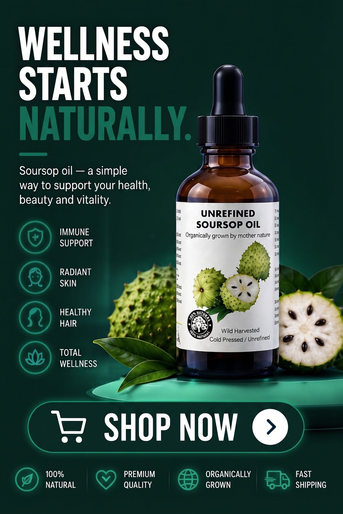 Vendacta Best Nature's Cosmetics Organic Soursop Oil