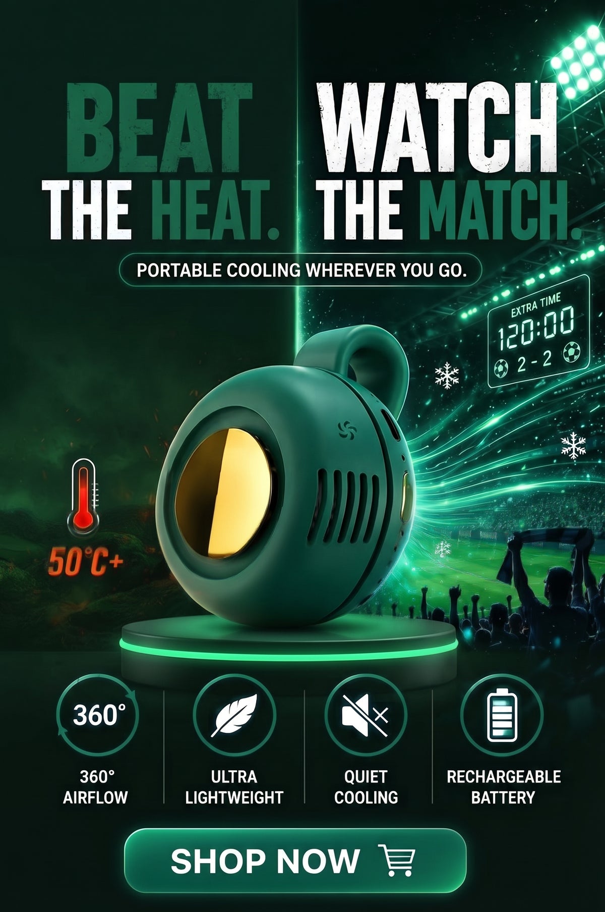 Vendacta Portable USB Rechargeable Bladeless Mini Fan