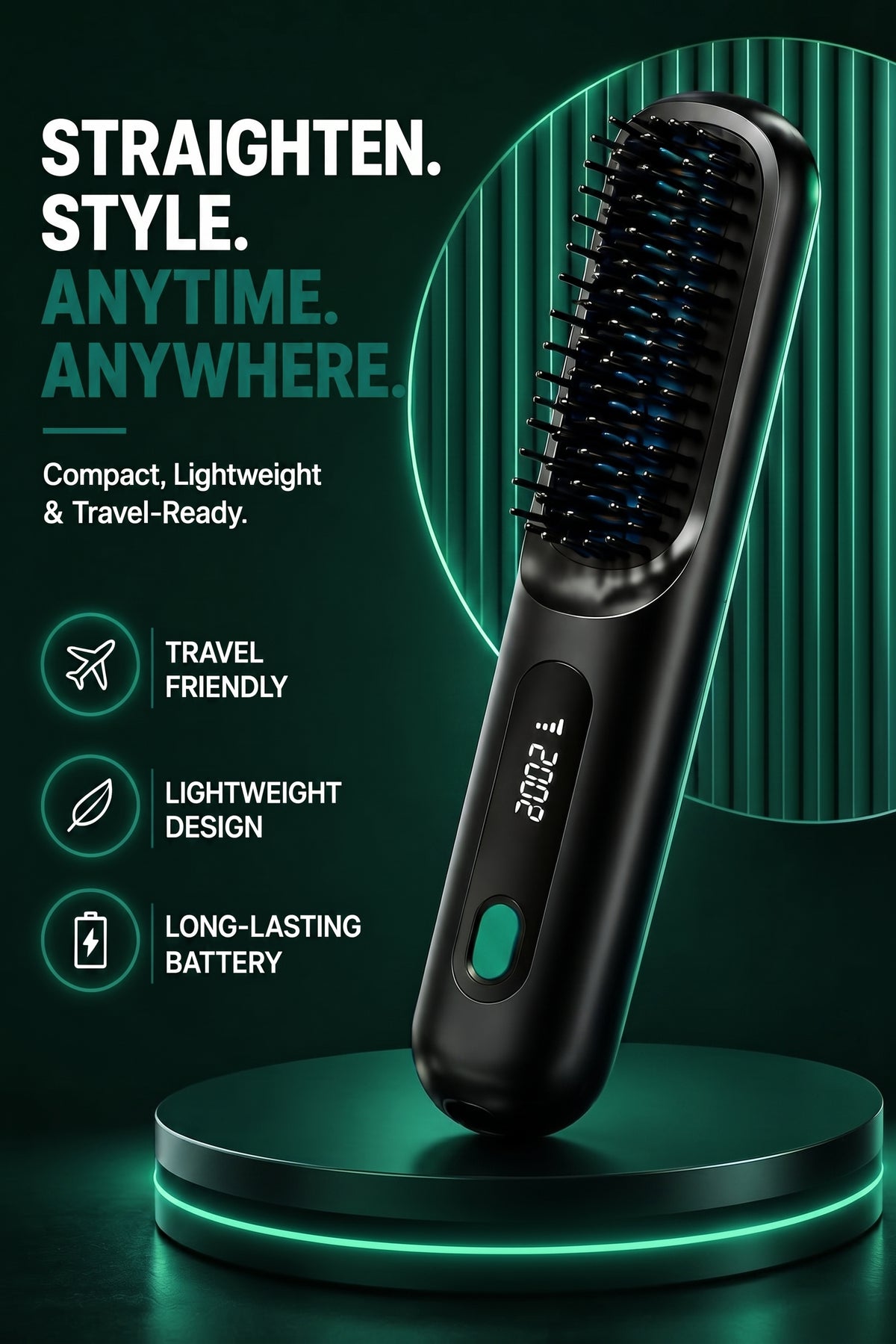 Vendacta Wireless Hair Straightening Comb with Negative Ion Technology