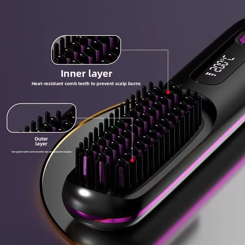 Vendacta Wireless Hair Straightening Comb with Negative Ion Technology