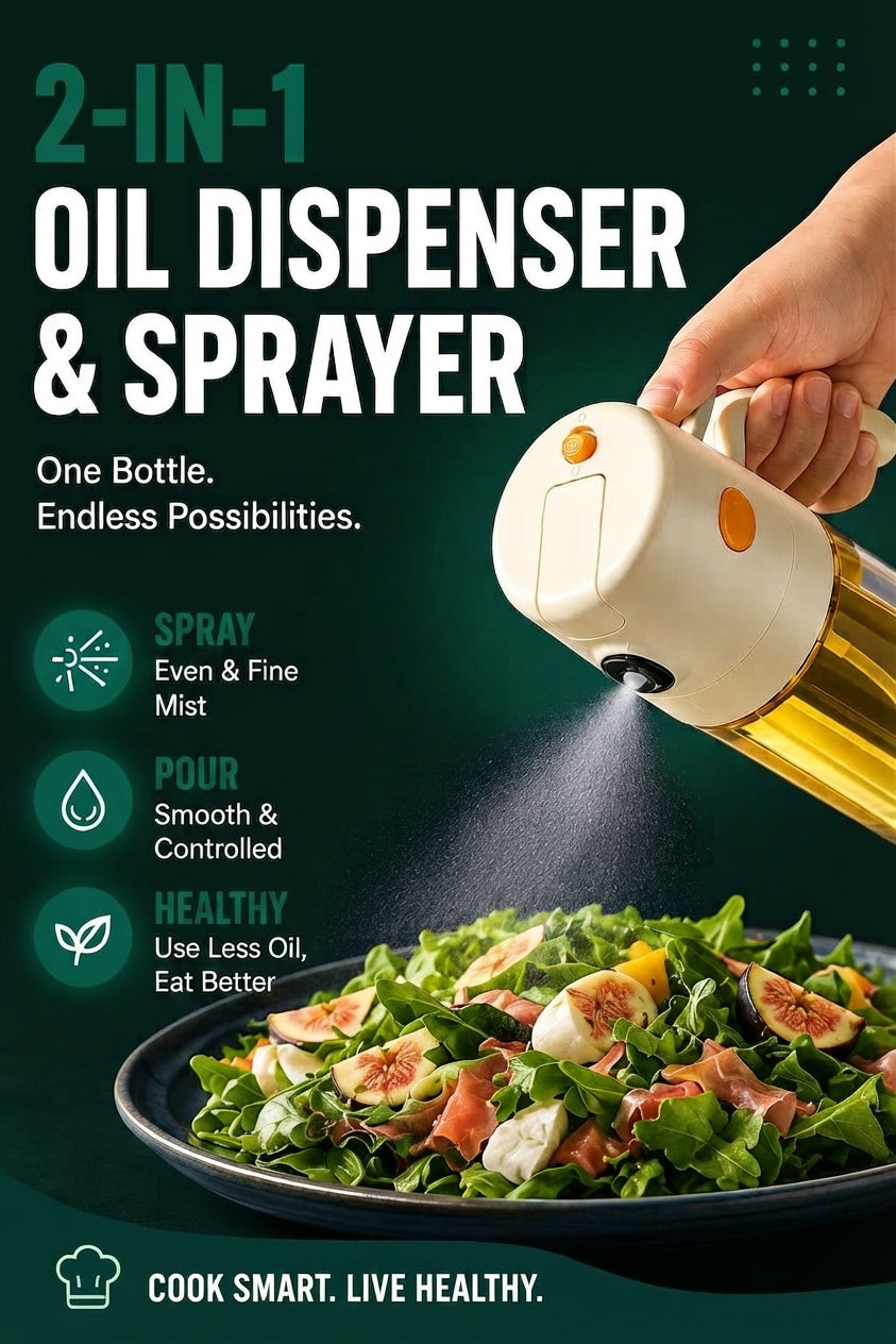 Vendacta Glass Oil Dispenser Bottle