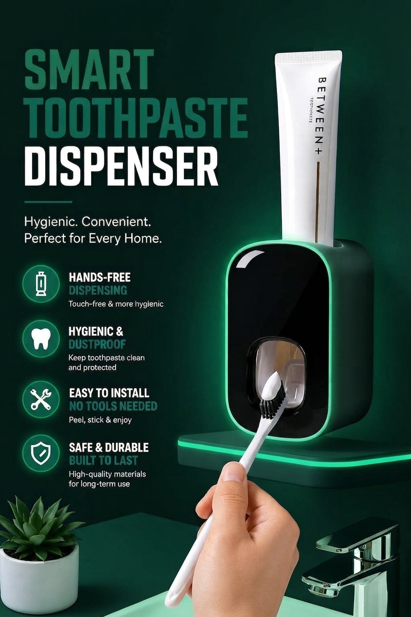 Vendacta  Wall-Mounted Toothpaste Dispenser and Storage Rack