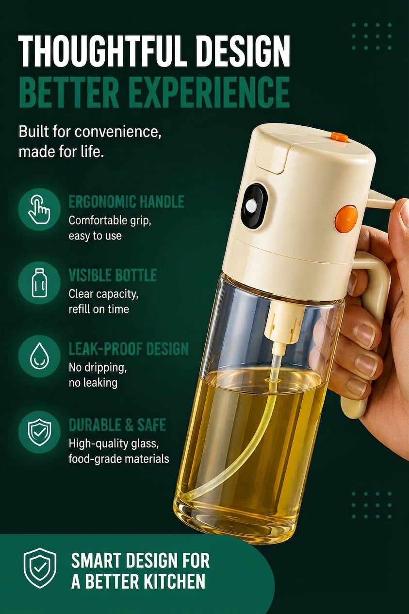 Vendacta Glass Oil Dispenser Bottle