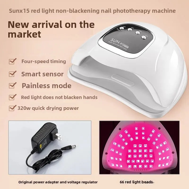Vendacta LED Nail Lamp with Red Light Technology