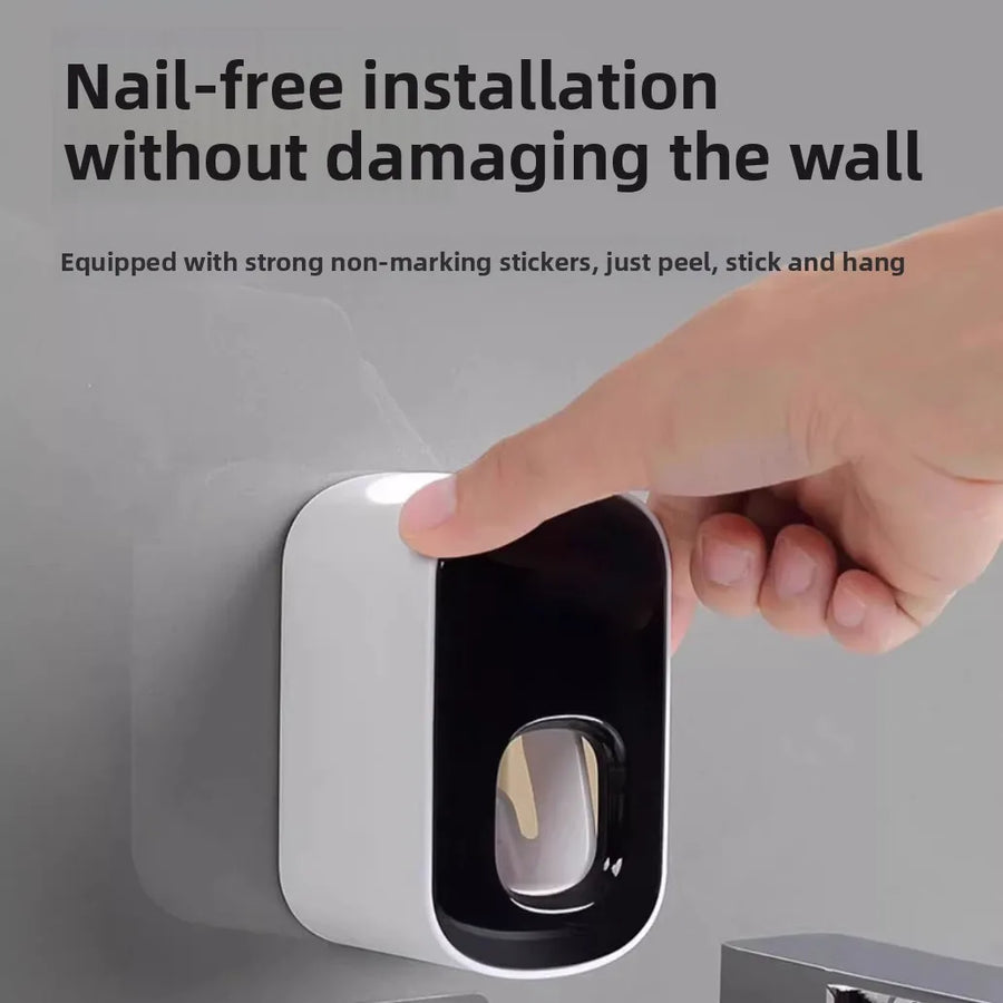 Vendacta  Wall-Mounted Toothpaste Dispenser and Storage Rack